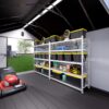8 Ft. W X 12 Ft. D Plastic Storage Shed With Floor - Black / Gray - Image 2