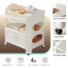Eco Friendly Hdpe Baby Diaper Changing Table With Removable Safety Belt And Easy Clean Surface - White - Image 8