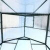 6.3'x4.2'x7' Polycarbonate Greenhouse, Heavy Duty Outdoor Aluminum Walk-In Green House Kit With Rain Gutter, Vent And Door For Backyard Garden - Green - Image 11