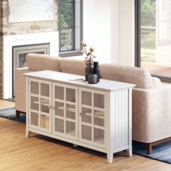 Acadian - Wide Storage Cabinet - White