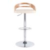 Cassis - Mid-Century Modern Adjustable Barstool With Swivel - Zebra / Cream - Image 5