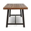 Equilibrium - Outdoor Dining Table With Wooden Frame And Slat Top - Teak - Image 4