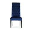 Elegant George Hi Back Dining Chair (Set of 2) With Tufted Velvet - Navy Blue - Image 7