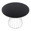 Canary Cosmo - Contemporary Dining Table - White / Black - Image 3