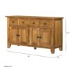Cabinet Natural Wood - Brown - Image 2