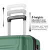 Expanable Spinner Wheel 2 Piece Luggage Set ABS Lightweight Suitcase With Tsa Lock 20" / 28" - Green - Image 10