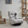 Adjustable Head And Waist Game Chair, Lounge Chair 360 Degree Rotatable - Gray - Image 14