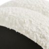 Homary - Floor Cushion Footrest Ottoman - Ivory White - Image 3