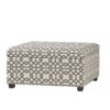 Richmond - Storage Ottoman With Unique Pattern And Ample Storage - Gray - Image 6