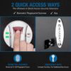 0 23 Cu Ft Top Opening Biometric Security Safe - Black - Image 8