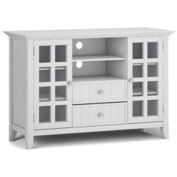 Acadian - Tall TV Media Stand - White