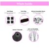 10'X20' Folding Canopy With 6 Removable Sidewalls Outdoor Event Shelter UPF 50+ Gazebo Portable Tents For Parties Beach Camping Wedding Ez Pop Up Canopy - Pink - Image 4