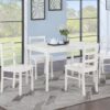 Lavinia - Dining Set (Set of 5) - White - Image 6