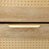 Shoe Storage Cabinet Rattan Shoe Storage Organizer With 2 Flip Drawers, A Storage Drawer And A Bench For Entryway, And Hallway - Light Brown - Image 24