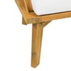 3 Piece Patio Furniture Set, Outdoor Acacia Wood Patio Club Chair With Table, Wooden Patio Furniture, Waterproof Thick Cushion Deep Seating For Porch - Teak / White - Image 13