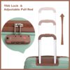5 Piece Set (20"24"28 +A Travel Bag And A Toiletry Bag), Pp Hardshell Carry On Luggage Set With Tsa Lock Carry On Suitcase Luggage Durable Suitcase - Green - Image 9