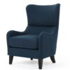 Hi-Back Quentin Sofa Chair, Living Room, Study And Bedroom - Navy Blue - Image 5