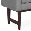 Scott - Small Ottoman Bench - Pewter Gray - Image 8