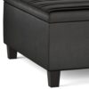 Ellis - Coffee Table Storage Ottoman - Distressed Black - Image 5