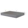 Foldable 9" Twin Size Metal Mattress Box Spring Foundation Bedroom Furniture Bed Base - Gray - Image 3