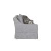 Sofa With Skirt And Reversable Cushions And 2 Pillows - Light Gray - Image 2