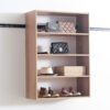 Devi - Wall Mounted Wood Closet System With Modular Versatility And Warm - Oak - Image 4