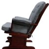 Adeliza - Microfiber Glider Chair With Ottoman - Gray - Image 3