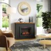 Washington - Fireplace With Mantel - Black, Whiskey - Image 5