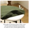 Modern Bar Stools Comfortable & Stylish Counter Height And Bar Height Bar Stools, Soft Upholstered, Backless For Kitchen, Dining Room Bar Chairs (Set of 2) - White - Image 9