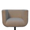 Boucle Swivel Chair - Cream - Image 7