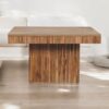 Soba - Chunky Coffee Table - Oak - Image 8
