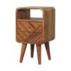 Mini Lille Curved Nightstand - Oak - Image 3