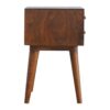 Inlay - Geo Brass Bedside Table - Chestnut - Image 7