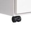 Modern 3 Drawer Mobile Filing Cabinet With Lock, Metal Office Storage, Legal / Letter Size - White - Image 9