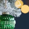 Christmas Ball Ornaments, Decorative Hanging Ball Christmas Tree Ornaments For Holiday Party Decorations (Set of 12) - Green - Image 2