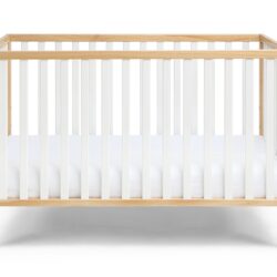 Deux - Remi 3 In 1 Convertible Island Crib - Natural / White