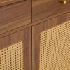 Multi Functional Modern Minimalist Shoe Cabinet Perfectly Blends Into Nordic, Japanese, And Industrial Style Homes - Walnut - Image 11