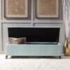 Contemporary Storage Ottoman With Extra Seating Functionality - Light Blue - Image 7