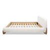 Alpine - King Puffy Modern Platform Bed - Ivory White - Image 3