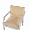 Outdoor Dinning Set 4 Person Outdoor Wooden Dinning Set With An Umbrella Hole And Removable Cushions For Patio, Backyard, Garden - Antique Gray - Image 20