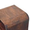 Curved Edge Bedside Table - Walnut - Image 6
