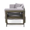 Outdoor Expandable Daybed With Water Resistant Cushion - Gray - Image 7