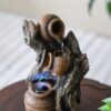 Decorative 3 Tier Water Fountain With Pot Design - Brown - Image 7