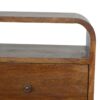 Curve 2 Drawer Nightstand - Brown - Image 4