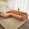 Ella - L-Shaped Left Sectional Couch - Cognac - Image 10