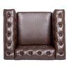 1 Seater Aesthetic Sofa For Living Room - Brown - Image 13
