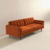 Casey - Mid Century Modern Sofa - Burnt Orange - Image 5