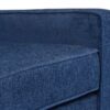 Mid Century Modern Club Chair With Upholstery And Rubberwood Legs - Navy Blue - Image 13
