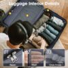 3 Piece Luggage Set Hardside Spinner Suitcase With Tsa Lock 20" 24' 28" Available - Rose Gold - Image 3
