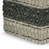 Grady - Square Pouf - Green / Natural - Image 3
